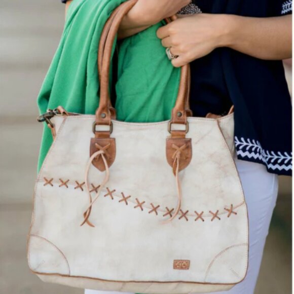 bed stu bruna shoulder bag color white - Picture 2 of 3
